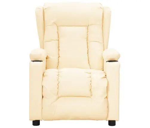 Püsti Tõusmist Toetav Massaažitool, Kreemjas, Kunstnahk