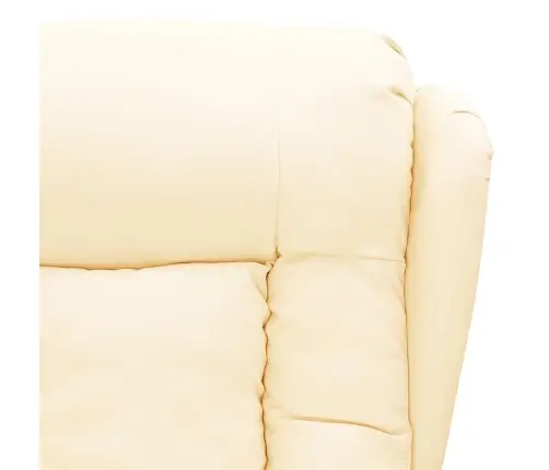 Püsti Tõusmist Toetav Massaažitool, Kreemjas, Kunstnahk