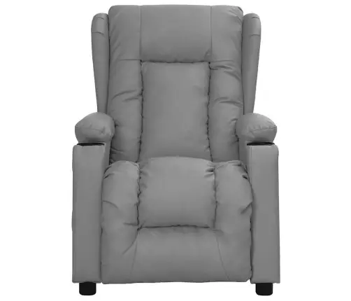Masāžas Krēsls, Paceļams, Pelēka Mākslīgā Āda Vidaxl