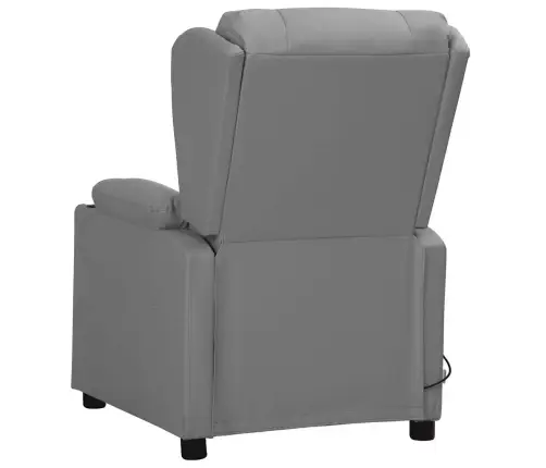 Masāžas Krēsls, Paceļams, Pelēka Mākslīgā Āda Vidaxl