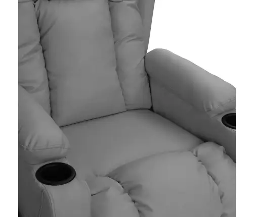 Masāžas Krēsls, Paceļams, Pelēka Mākslīgā Āda Vidaxl