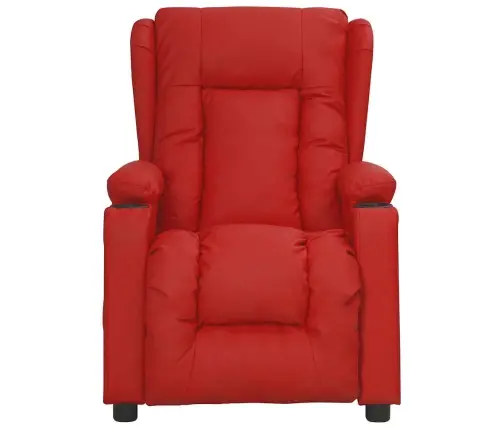 Atsistojantis Masažinis Krėslas, Raudonojo Vyno, Dirbtinė Oda