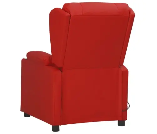 Atsistojantis Masažinis Krėslas, Raudonojo Vyno, Dirbtinė Oda