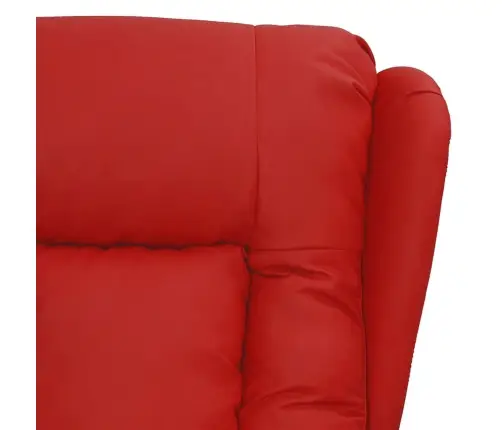 Atsistojantis Masažinis Krėslas, Raudonojo Vyno, Dirbtinė Oda