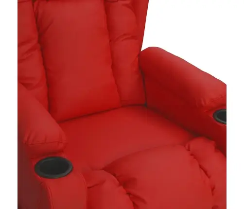 Atsistojantis Masažinis Krėslas, Raudonojo Vyno, Dirbtinė Oda