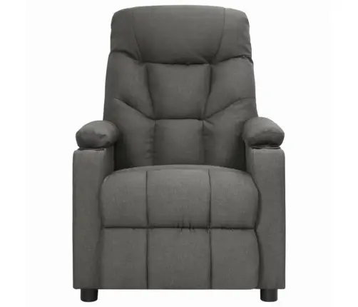 Atpūtas Krēsls, Paceļams, Tumši Pelēks Audums Vidaxl