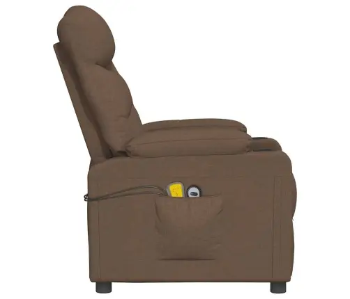 Püsti Tõusmist Toetav Massaažitool, Pruun, Kangas