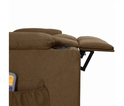 Püsti Tõusmist Toetav Massaažitool, Pruun, Kangas