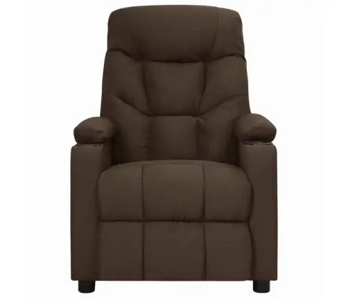 Püsti Tõusmist Toetav Massaažitool, Tumepruun, Kangas