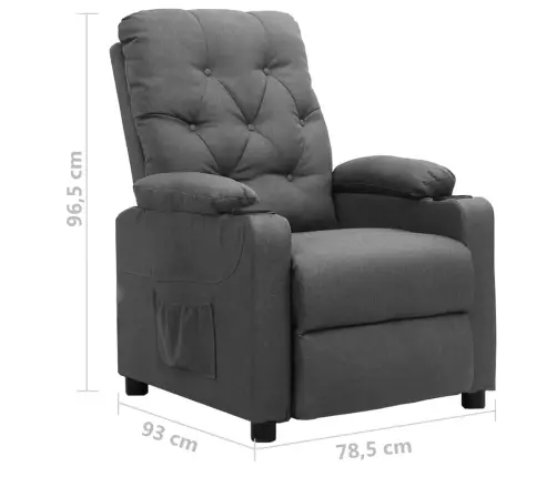 Püsti Tõusmist Toetav Tugiool, Helehall, Kangas