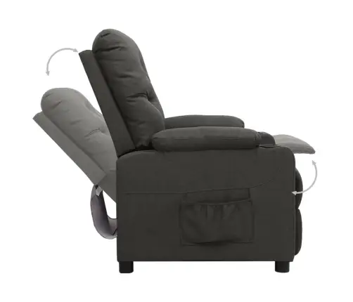 Püsti Tõusmist Toetav Tugitool, Tumehall, Kangas