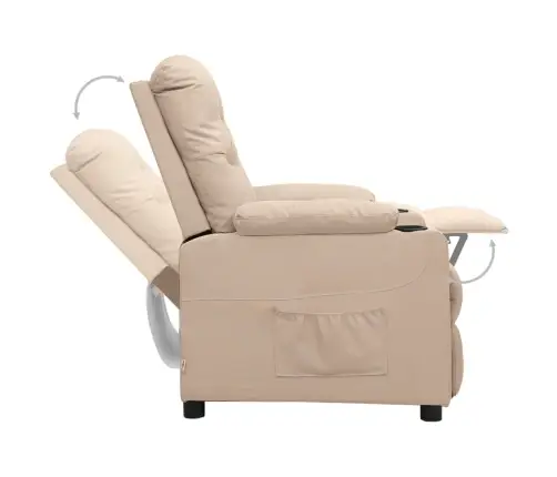 Püsti Tõusmist Toetav Tugitool, Kreemjas, Kangas