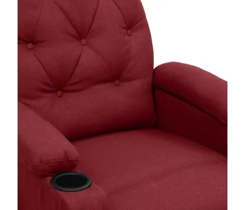 Atsistojantis Masažinis Krėslas, Raudonojo Vyno, Audinys