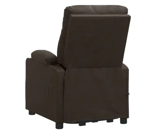 Püsti Tõusmist Toetav Massaažitool, Tumepruun, Kangas