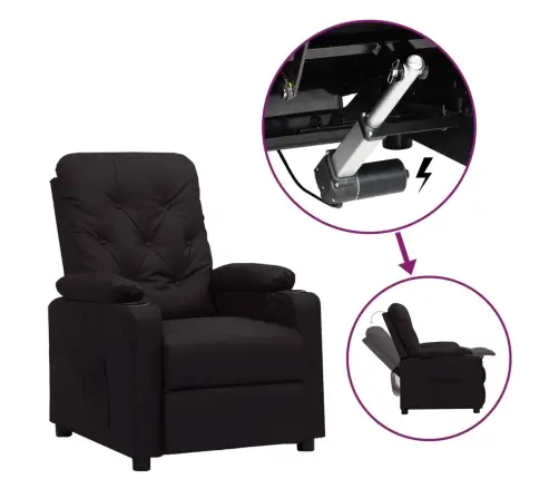 Paceļams Krēsls, Melna Mākslīgā Āda Vidaxl