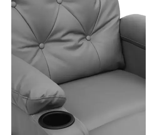 Atpūtas Krēsls, Paceļams, Pelēka Mākslīgā Āda Vidaxl