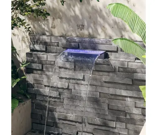 Ūdenskrituma Sliede Ar Rgb Led Gaismām, Akrils, 45 Cm Vidaxl