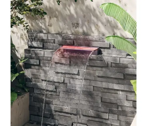 Ūdenskrituma Sliede Ar Rgb Led Gaismām, Akrils, 45 Cm Vidaxl