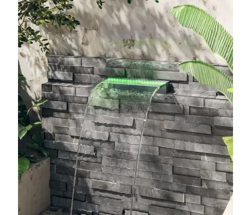 Ūdenskrituma Sliede Ar Rgb Led Gaismām, Akrils, 45 Cm Vidaxl