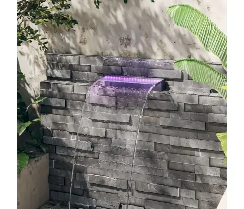 Ūdenskrituma Sliede Ar Rgb Led Gaismām, Akrils, 45 Cm Vidaxl