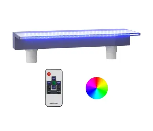 Purskkaevu Kosk Rgb Led-Tuledega, Akrüül, 60 Cm