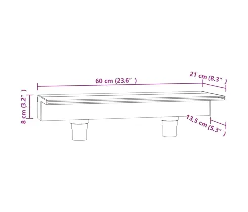 Purskkaevu Kosk Rgb Led-Tuledega, Akrüül, 60 Cm