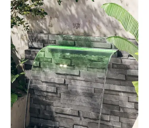 Ūdenskrituma Sliede Ar Rgb Led Gaismām, Akrils, 108 Cm Vidaxl