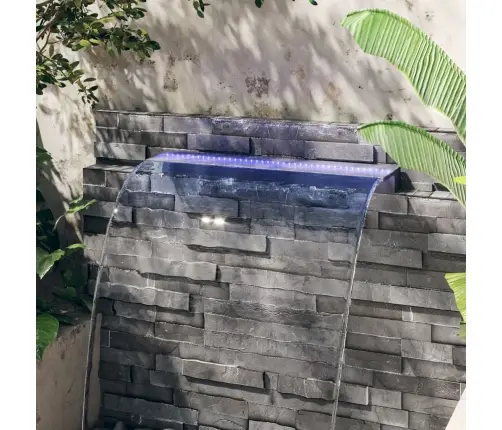 Ūdenskrituma Sliede Ar Rgb Led Gaismām, Akrils, 108 Cm Vidaxl