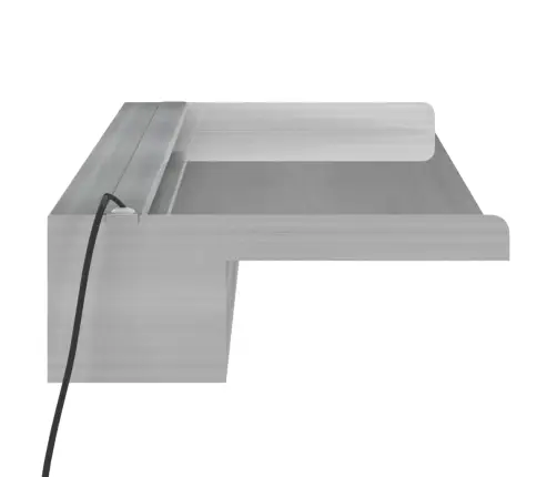 Ūdenskritums Ar Rgb Led Gaismām, Nerūsējošs Tērauds, 90 Cm Vidaxl