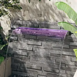 Purskkaevu Kosk Rgb Led-Tuledega, Roostevaba Teras, 108 Cm