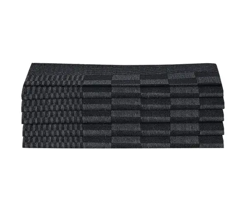 50-Osaline Rätikute Komplekt, Must Ja Hall, Puuvill