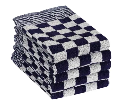 Dvieļu Komplekts, 10 Gab., Zili Un Balti, Kokvilna Vidaxl