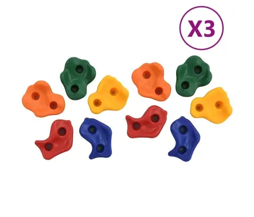 Kāpšanas Sienas Aizķeres, 30 Gab., Pe, Daudzkrāsainas Vidaxl