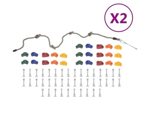 Laipiojimui Skirti Akmenys Su Virve, 50Vnt., Įvairių Spalvų