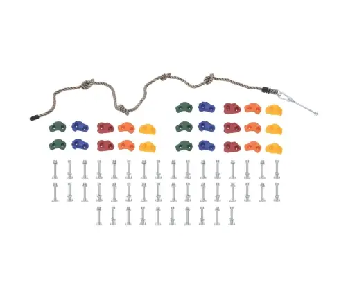 Laipiojimui Skirti Akmenys Su Virve, 50Vnt., Įvairių Spalvų