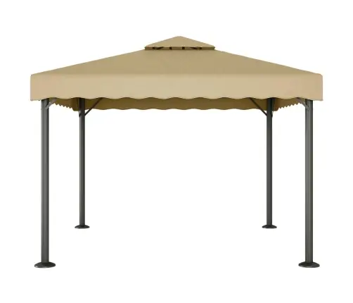 Nojume, Pelēkbrūna, 3X3 M, Alumīnijs Un Tērauds Vidaxl