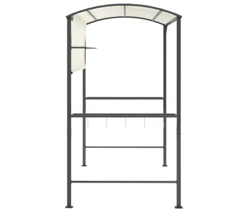 Pavėsinė Su Stogu, Kreminės Spalvos, 220X110X200Cm