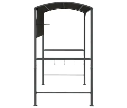 Nojume Ar Jumtu, 220X110X200 Cm, Antracītpelēka Vidaxl