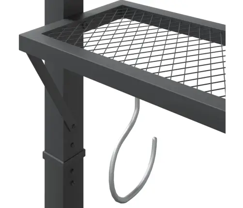 Nojume Ar Jumtu, 220X110X200 Cm, Antracītpelēka Vidaxl