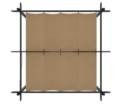 Varjualune Eemaldatava Katusega, 3 X 3 M, Pruunikashall