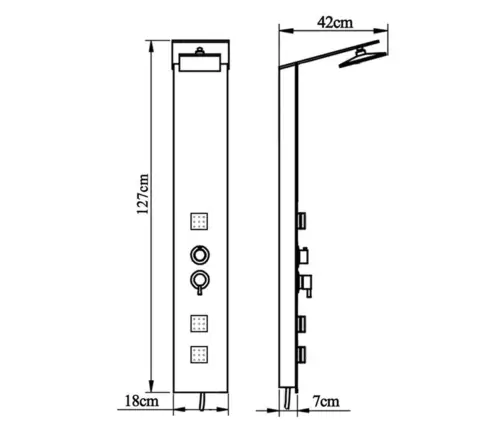 Dušipaneeli Süsteem, Klaas, Pruun