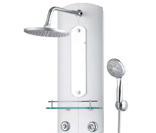 Dušas Sistēma Ar Paneli, 25X43X110 Cm, Sudraba Krāsā Vidaxl