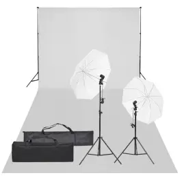 Fotostudijas Komplekts, Gaismas Un Fons Vidaxl