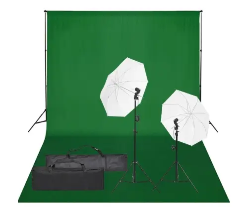 Fotostuudiokomplekt Valgustuse Ja Taustapildiga