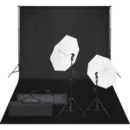 Fotostudijas Komplekts, Gaismas Un Fons Vidaxl