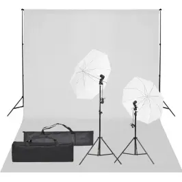 Fotostudijas Komplekts, Gaismas Un Fons Vidaxl