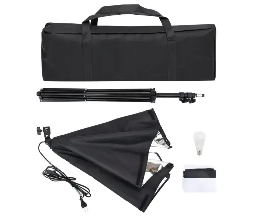 Fotostudijas Komplekts - Gaismas Izkliedētājs Un Fons Vidaxl