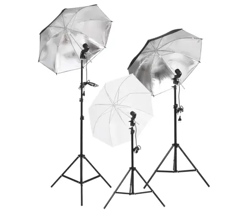 Fotostudijas Komplekts – Gaismas, Fons, Reflektors Vidaxl