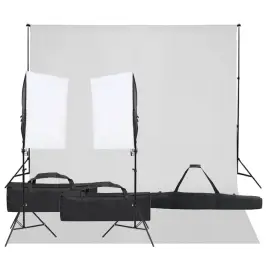 Fotostudijas Komplekts, Gaismas Un Fons Vidaxl