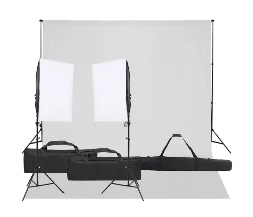 Fotostuudio Komplekt Valgustuse Ja Taustapildiga
